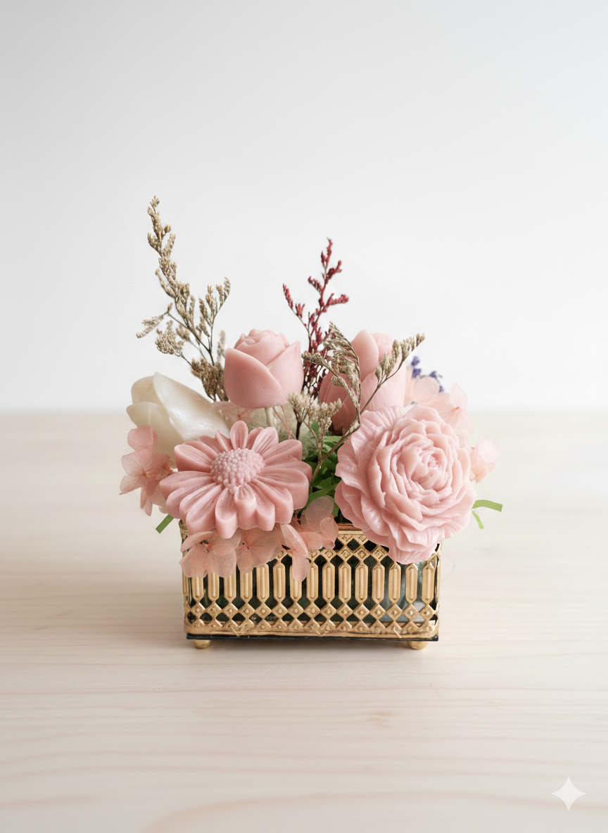 Custom Wax Melt Flower Bouquet