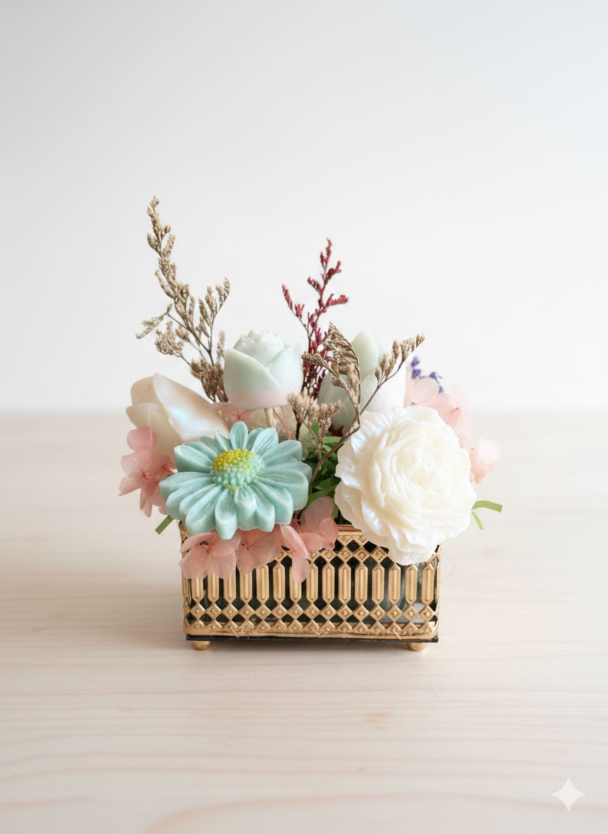 Custom Wax Melt Flower Bouquet